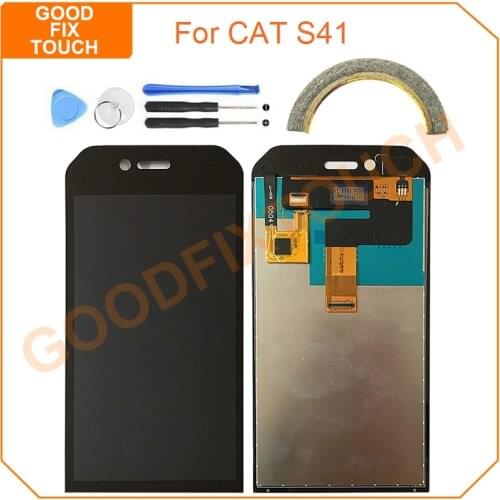 Original 5.0" LCD Screen For Caterpillar Cat S41 S 41 LCD Display Touch Screen Panel Digitizer Assembly For CAT S41 Repair Parts