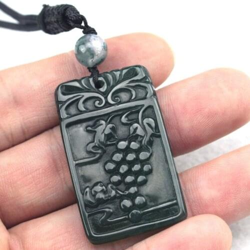 26x43mm moss agates necklaces pendants natural stone pendant DIY jewelry carved for woman for gift wholesale