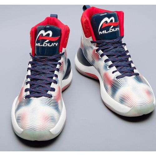 Proffessional Anti-slip Mens Basketball Shoes Fashion High Boots Streetball Shoes Outdoor High quality Basketball Sneakers Men