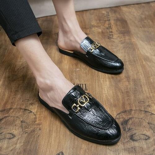 Platform Sandals Trekking Man Mens Slip-flops Summer Leather Sandle for Shoes Clappers Sandal Flip Flop Slippers Sneaker Red