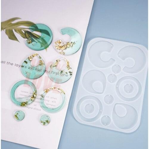 Sweater chain earrings pendant Silicone Mold Ornaments Resin mould Crystal DIY Mold for jewelry Decoration Craft Resin Art