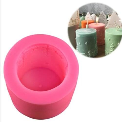 3D Christmas Tree Candle Silicone Mold Star Shape Candle Soap Aroma Moulds DIY Cake Decor Accessories Resin Craft Handmade