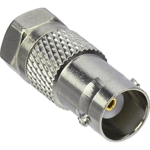 Superbat BNC-F Adapter BNC Female Jack to F Male Plug Straight RF Coaxial Connector