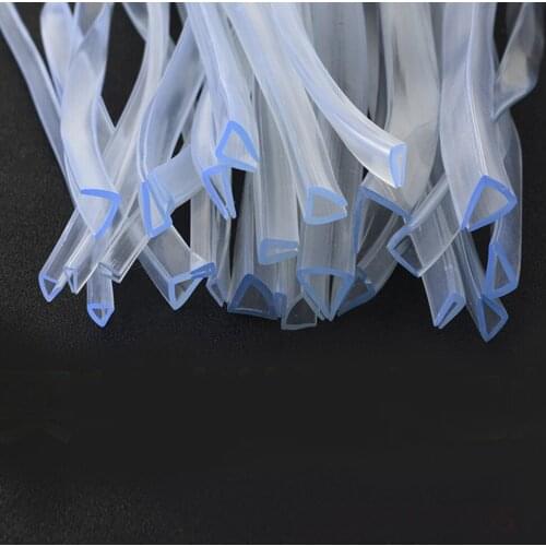 U type Bath Door Shower Screen Seal Strip Bumper Protection For Glass