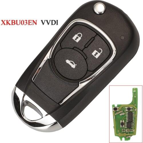 Kutery XKBU03EN VVDI Remote Smart Car Key For Buick For VVDI VVDI2 3Buttons Xhorse Universal Remote Control