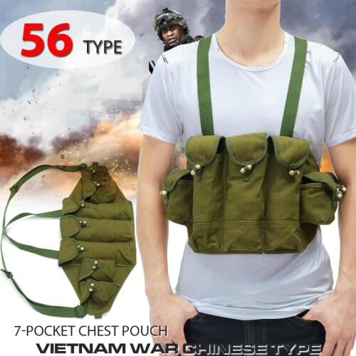 Military equipment tactical Vest Airsoft Paintball Carrier chest rig Pack Pouch Light Weight Heavy Duty vest Type 56