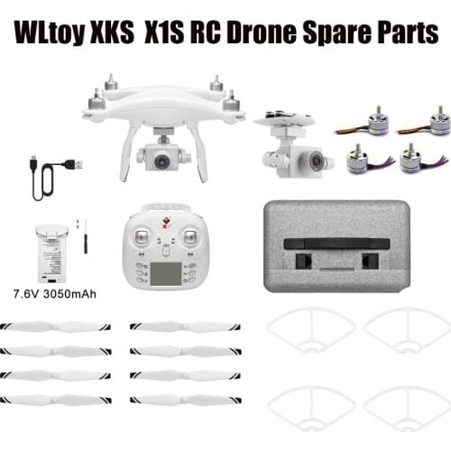 WLtoys XKS X1/X1S RC Drone Spare Parts Blades/Propeller Protection frame USB Charger 1080P Camera