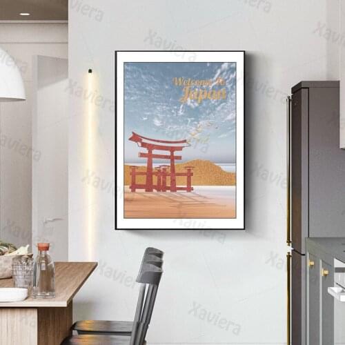 Famous Travel City Japan Malaysia Thailand Landscape Poster Wall Art Print Modern Nordic Canvas Painting Home Decor Living Room