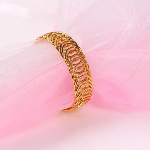 10pcs Gold spring simple napkin buckle wedding napkin ring paper towel ring