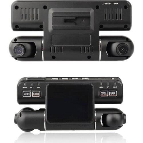 2.0 Inches LCD Dash Cam Car DVR Multilingual 2018 New HD Camera Video Recorder 120 Plus 120 Degree Wide Angle G-Sensor Dual Lens