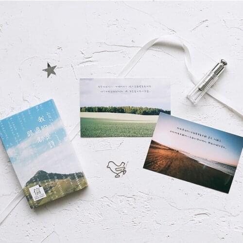 30 Pcs/Set All I Pass is Poetry Creative DIY Postcard /Greeting Card/Message Card/Christmas and New Year gifts