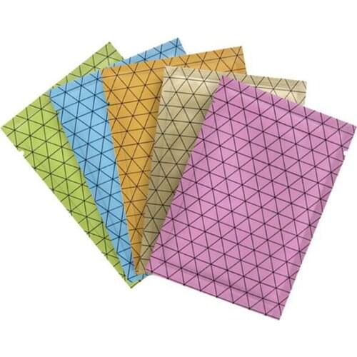 3000pcs/lot 2 Size Open Top Color Plaid Open Top Pure Aluminum Foil Bag Herbal Powder Packaging Bag Heat Sealing Vacuum Bag