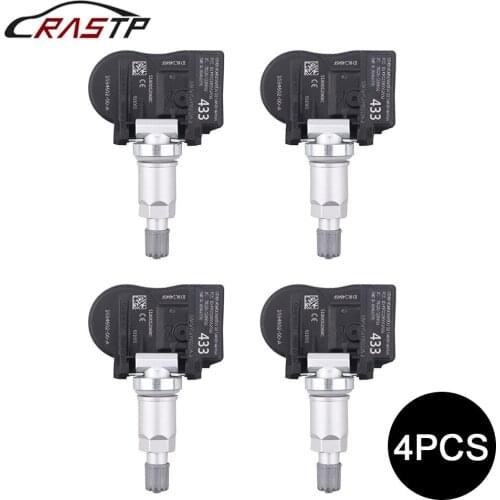 4PCS Tire Pressure Monitoring System Sensor 433 MHz for Tesla Model S 60 70 75 85 / Model X / Model 3 OEM 103460200A TP009