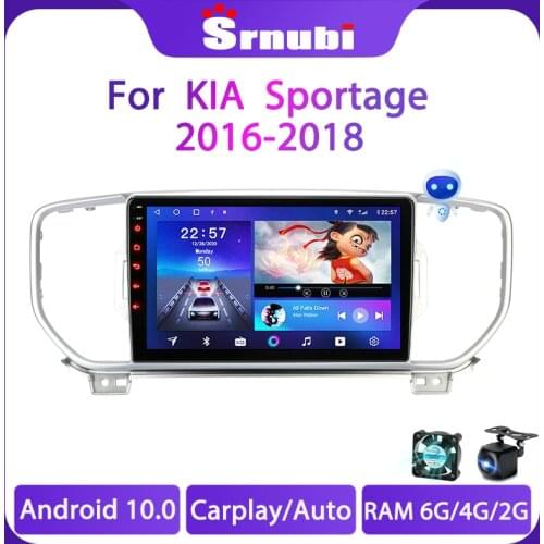 Android 10 Car Radio For KIA Sportage 2016 2017 2018 Multimedia Video Player GPS Navigation 2 din WIFI DVD Head Unit With Frame