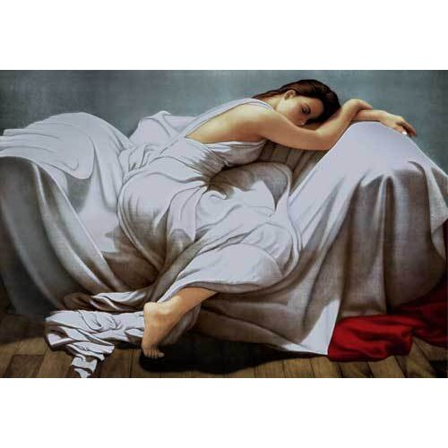 Free shipping new wall home decoration pictures,The Sleeping Beauty, Reproduction of archaic world-famous oil painting