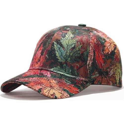 Baseball Cap Men Snapback Women Dad Hat Leaf Curved Bill Adjustable Sun Protection Hip Hop Workout Sports Outdoor Accessory