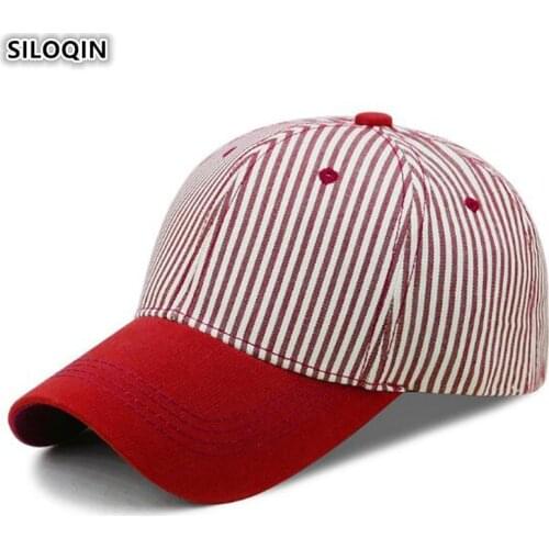 SILOQIN Mens 100% Cotton Baseball Caps 2020 Summer New Adjustable Size Couple Hat Brands Bone Cap Womens Fashion Sports Cap