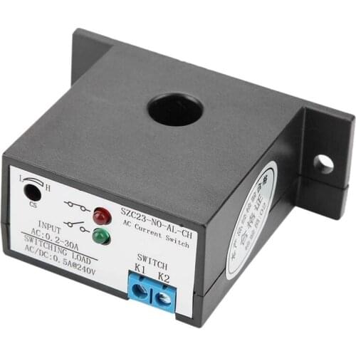 BMBY-Current Mutual Inductance Switch SZC23-NO-AL-CH Normally Open Current Detection Switch for AC Current Isolation Monitoring