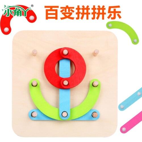 2019 New Creative Digital Letters Shape Wooden Puzzle Game Kids Educational Toy Gift for Children