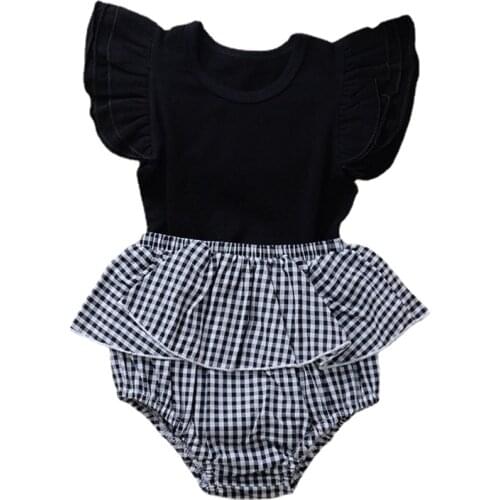 2021 Summer Clothing Set for Girl Kids Shorts Suit Cotton Puff Sleeve Triangle Jumpsuit + Briefs Baby Bodysuits Outfits