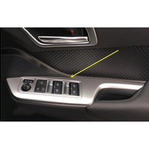 For TOYOTA C-HR 2017 Car Door Armrest Window Glass Lifter Button Frame Decorative Cover Trim Car Styling Accessories