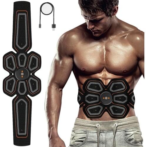 Electronic Abs Toning Training Belt Pulse Abdominal Stimulator Muscle Toner Machine EMS Waist Trimmer Equipment Fitness Workout