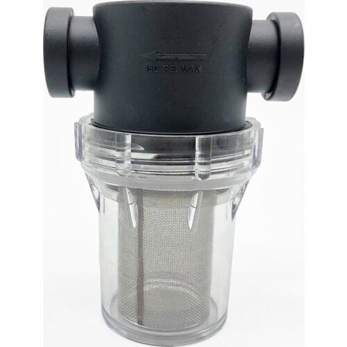 1/2''Filter Plastic Transparent Impurity Filter Aquaculture Household Water Pipe Explosion-Proof Prefilter Irrigation System