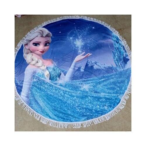 Disney Princess Frozen 150CM Anime Figures Cartoon Product Cosplay Accessories Bath Towel Washcloth Unisex Gift