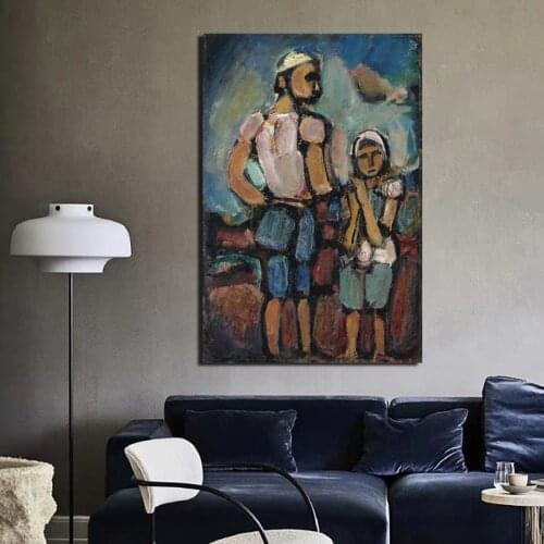 Georges Rouault Cuadros Canvas Painting Poster Prints Marble Wall Art Painting Decorative Picture Modern Home Decoration Artwork