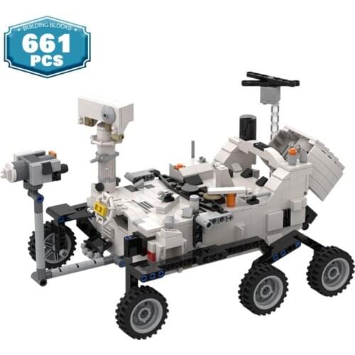 Moc Creativiy Perseverance Mars Rover Space Toys Building Blocks Rover Constructor Brick Space Station Model Toys for Children