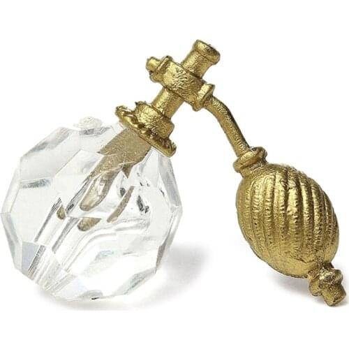 Mini Cute 1/12 Dollhouse Miniature Transparent Perfume Bottle Dresser Bathroom Bedroom Accessories Kids Toy C1FA