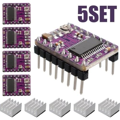 5 Set Stepper Motor Driver Module DRV8825 Stepper Motor Driver Module 3D Printer Accessories StepStick 45V