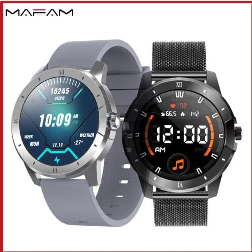 MAFAM MX12 Smart Watch 1.3inch Round Screen Bluetooth Call 256M Music Playback IP68 Waterproof Long Standby Blood Oxygen Watch