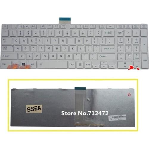 SSEA New US Keyboard white for Toshiba Satellite S850 S855 S870 S875 S855D P850 P850D P855 P855D P870 P870D P875 P875D