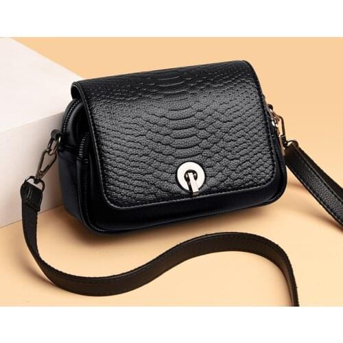 New Fashion Ladies Crossbody Bag Casual Messenger Bag High Quality PU Shoulder Bag Womens Crossbody Shoulder Bag Purse
