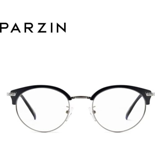 PARZIN Ultra-light Tr90 Eyeglasses Frame Women Half Myopia Glasses Frame Ladies Prescription Eyewear 5022