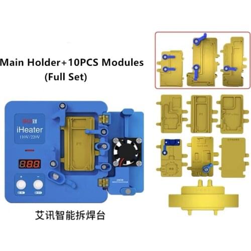 JC iHeater Pre-heating Rework Station For iP 11 Pro MAX X XSMAX Digital Thermostat Heating Plate Motherboard Desoldering Fixture
