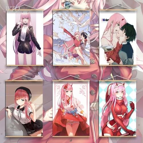 Anime Posters Darling In The FranXX Zero Two Canvas Painting Wall Decor Posters Wall Art Picture for Living Room Decor Home Deco