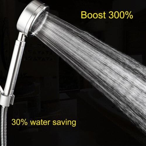 Handheld Shower Head Detachable High Pressure Space Aluminium Bath Shower Jets for Home Handheld Shower Head
