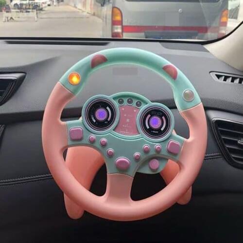 Children Steering Wheel with Light Sound Simulation Driving Car Toys Education Toy Gifts Car Wheel Kids Baby Interactive Toys
