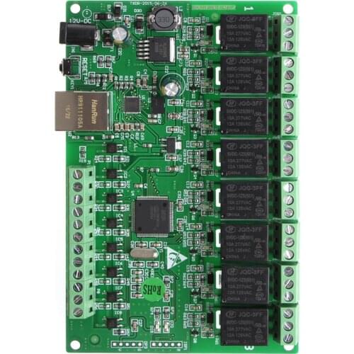 8 Channel Relay Network IP Relay Web Relay Dual Control Ethernet RJ45 interface #Aug.26