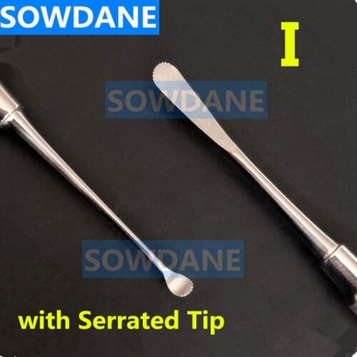 Dental Surgical Implant Instrument Periosteal Elevator for Reflect Retract Double End with Serrated Tip Labor Stainless Steel