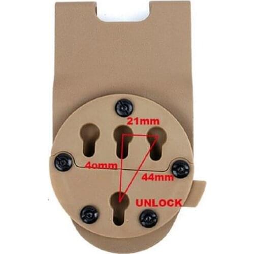 Tactical Airsoft 2701 Drop Pistol PLatformQuick Detach Holster Adapter Mount BK/CB