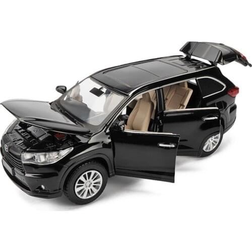 1:32 Scale Super Car Highlander Diecast Alloy Car Model Toy High Simulation Metal Suv Model Toy 6 Door Openable Gift Christmas