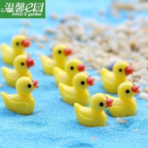 10pcs/lot solid Resin Cabochon Scrapbook Crafts DIY Embellishments Phone Decoration Cute Duck 18*15mm