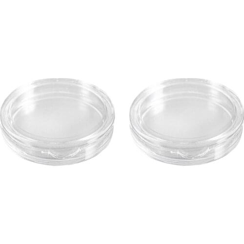 20 Pcs Transparent Small Plastic Coin Box 18Mm & 23Mm
