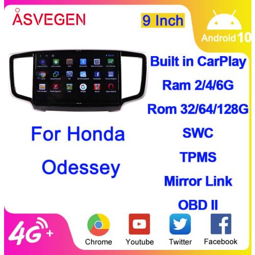 9'' Android 8.1 Car Video Stereo For Honda Odessey WIth Quad Core Car GPS Navigation Radio Multimedia Player