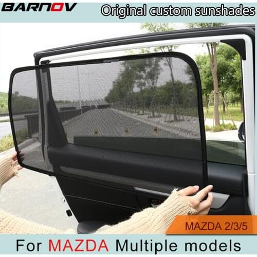 Car Special Magnetic Curtain Window SunShades Mesh Shade Blind Original Custom For Mazda-2/3/5 323 Sedan Hatackback