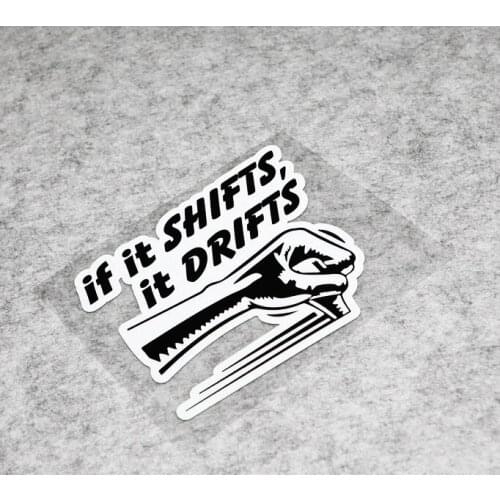 Car Styling Vinyl Shift Drift Funny Motorcycle Window Bike Sticker Decals 12x11.8cm