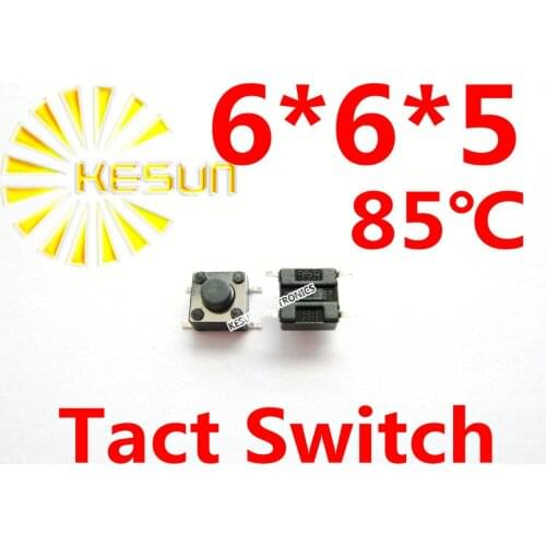 FREE SHIPPING 1000PCS 6X6X5 SMD Tactile Tact Mini Push Button Switch Micro Switch Momentary